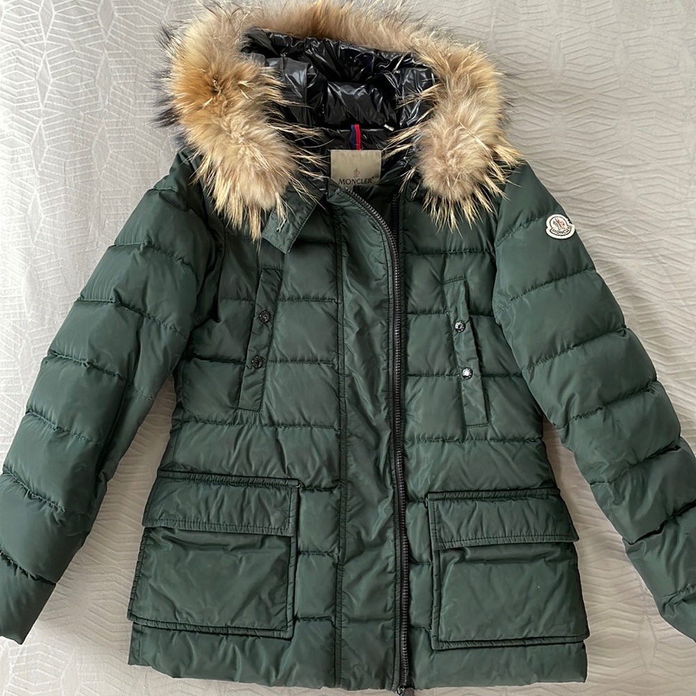 COPY - MONCLER fur hooded Down jacket.
